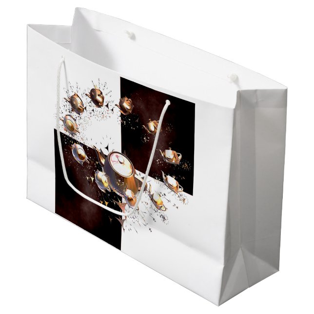 Teapot Party Large Gift Bag (Front Angled)