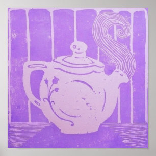 Teapot Poster, 12 x 12 Inches Poster