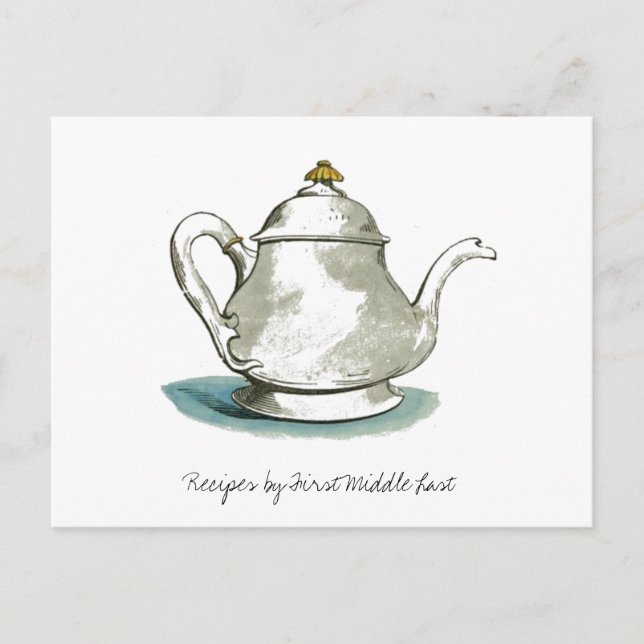 Teapot Recipe Card (Front)