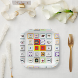 Teapot Repeat  Paper Plate