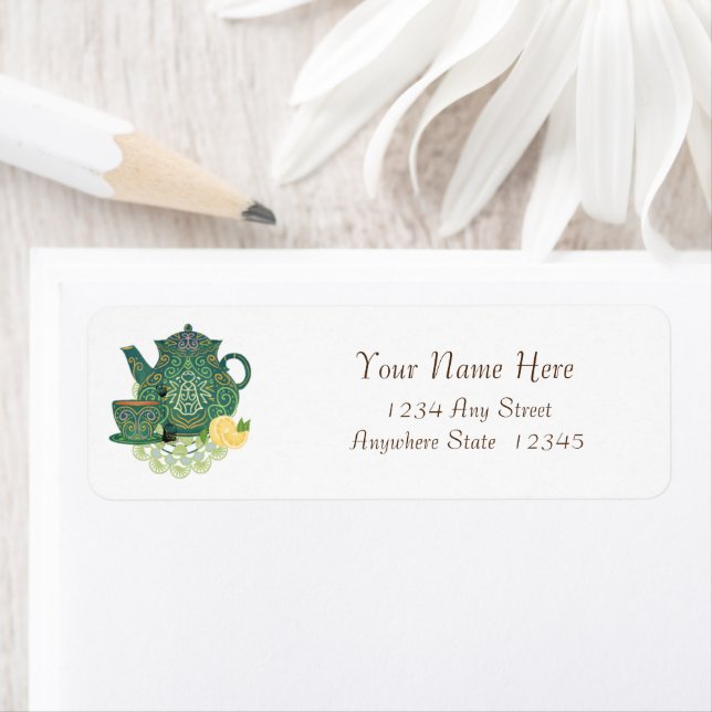 Teapot Return Address Labels  (Insitu)