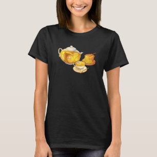 Teapot Teacup Lemon Honey Tea Time T-Shirt