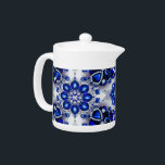 Teapot with Blue White Colours Design<br><div class="desc">Elevate your tea experience with our elegant teapot featuring a captivating blue and white design, adorned with a modern Finnish-inspired glittering motif. This teapot combines functionality with artistic charm, making it a standout addition to your kitchen or tea set collection. The intricate design, inspired by the brilliance of precious stones,...</div>