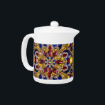 Teapot with Colombia Colours Design<br><div class="desc">Add a touch of Colombian elegance to your tea time with our stunning teapot featuring Colombia’s vibrant colours in a precious crystalline 3D gemstone effect design! This teapot is more than just a functional item; it's a celebration of Colombia's cultural pride, beautifully displayed through the striking design of the national...</div>