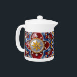 Teapot with Colombian Colours Design<br><div class="desc">Elevate your tea experience with our Teapot in Colombian Colours Design, where cultural pride meets refined elegance. Featuring a striking 3D gemstone effect in the vibrant yellow, blue, and red of the Colombian flag, this exquisite teapot is a perfect fusion of patriotism and artistic sophistication. Whether you’re serving tea at...</div>