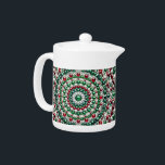 Teapot with Italian Colours Design<br><div class="desc">Add a touch of Italian charm to your tea time with our elegant teapot featuring an Italian colours design, enhanced with precious glittering gemstone highlights and a captivating 3D vibrant effect! This teapot is more than just a practical item; it’s a celebration of Italy’s rich culture and vibrant design. The...</div>