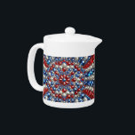 Teapot with Netherlands Colours Design<br><div class="desc">Serve tea in style with our exclusive teapot featuring Netherlands colours in a precious glittering gemstone 3D mosaic design! This elegant teapot combines the vibrant tricolor of the Netherlands with a stunning 3D mosaic effect, crafted from shimmering gemstones. The iconic Dutch flag colours, beautifully integrated into the design, are enhanced...</div>