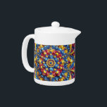 Teapot with Romanian Colours Design<br><div class="desc">Elevate your tea experience with our exclusive teapot featuring a modern abstract design in the vibrant colours of Romania! Crafted with meticulous attention to detail, this teapot is more than just a functional item; it’s a celebration of Romanian heritage, combining cultural pride with contemporary artistic flair. The striking abstract design...</div>