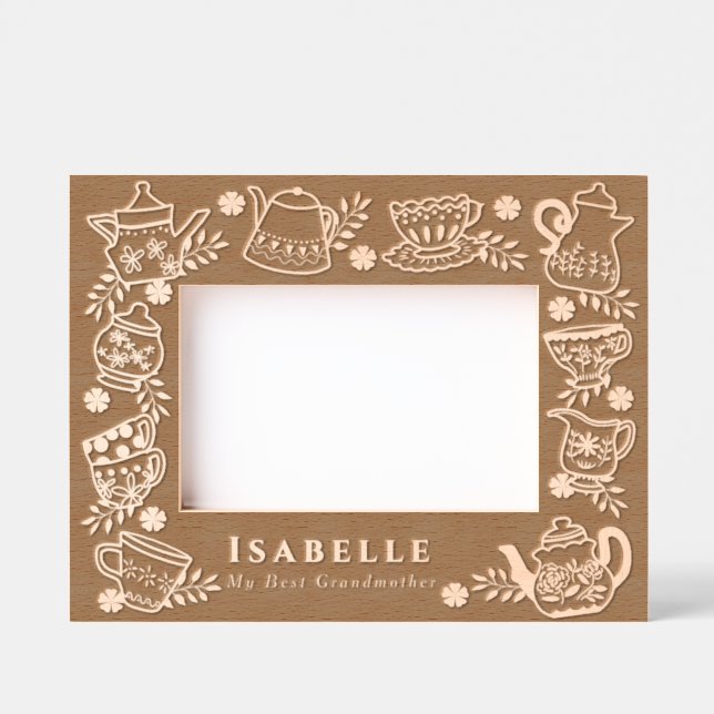 Teapots and Cups  Etched Frames (Front)