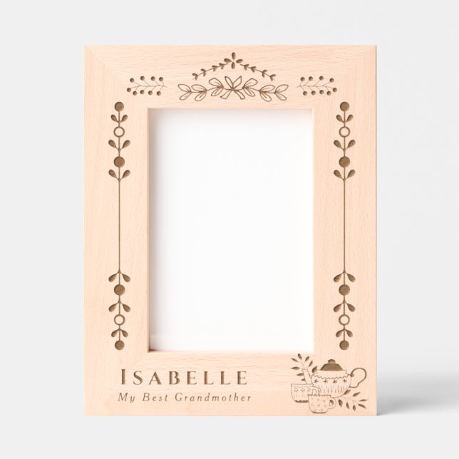 Teapots and Cups  Etched Frames (Front)