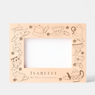 Teapots and Cups  Etched Frames