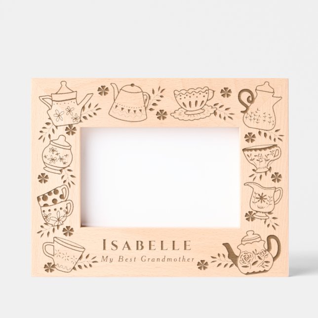 Teapots and Cups  Etched Frames (Front)