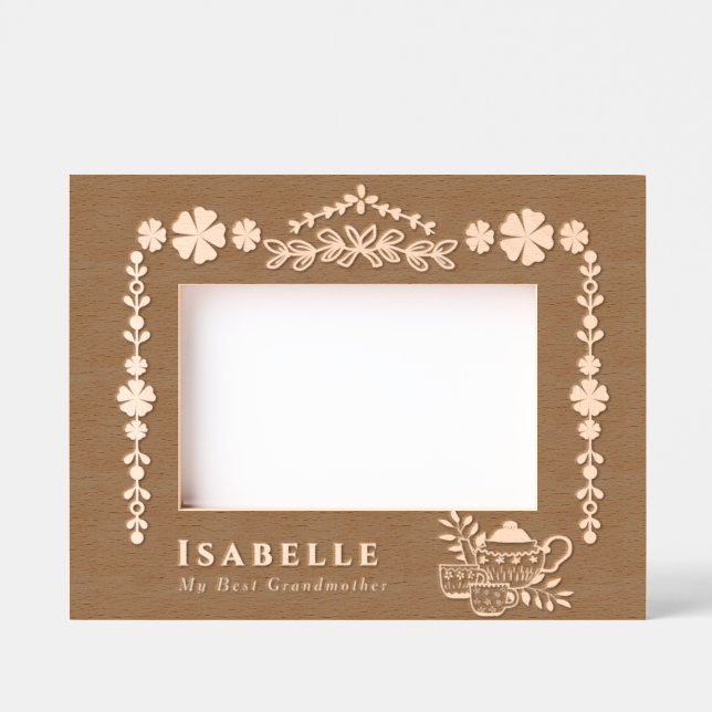 Teapots and Cups  Etched Frames (Front)