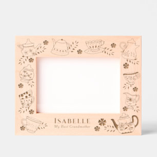 Teapots and Cups Etched Frames