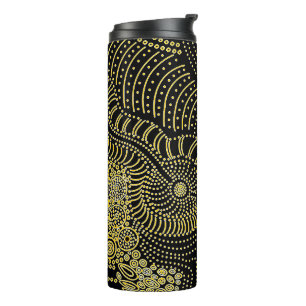 Tear Across Dotted Line - Aboriginal Graphic Thermal Tumbler