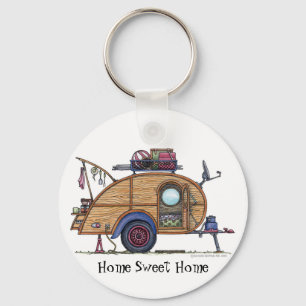 Tear Drop Camper Trailer RV Key Chains HSH