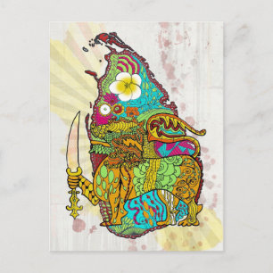 Tear drop of the Indian ocean Postcard