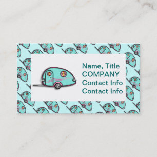 Tear Drop RV Trailer Business Cards
