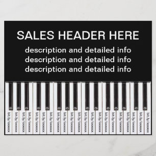 Tear-Off Advertising Flyer Personalised Keyboard