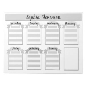 Tear off Calendar, create yourself, blue planner Notepad