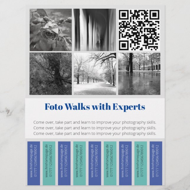 Tear Off Flyer Foto Walks  (Front)