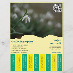 Tear Off Flyer square images Gardening