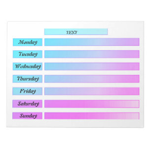 Tear off the calendar, create a notebook with note