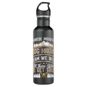 Teardrop Camper Shirt Bernese Mountain Dog Hiking  710 Ml Water Bottle