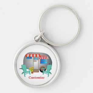 Teardrop Caravan Camper Thunder_Cove Key Ring