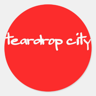 teardrop city SKATEBOARD Logo Sticker