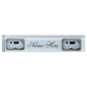 Teardrop gypsy caravan happy glamping On caravan Nameplate
