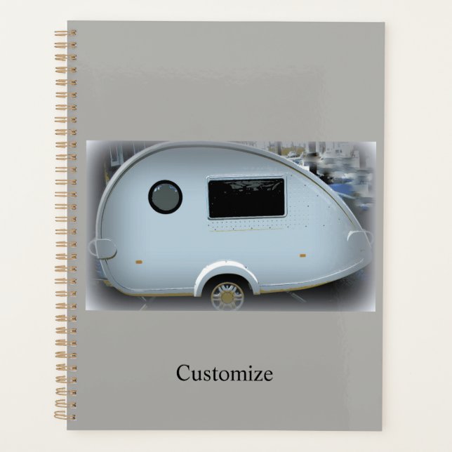 Teardrop gypsy caravan happy glamping planner (Front)