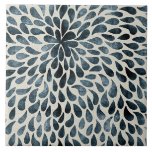 Teardrop Petals Ceramic Tile