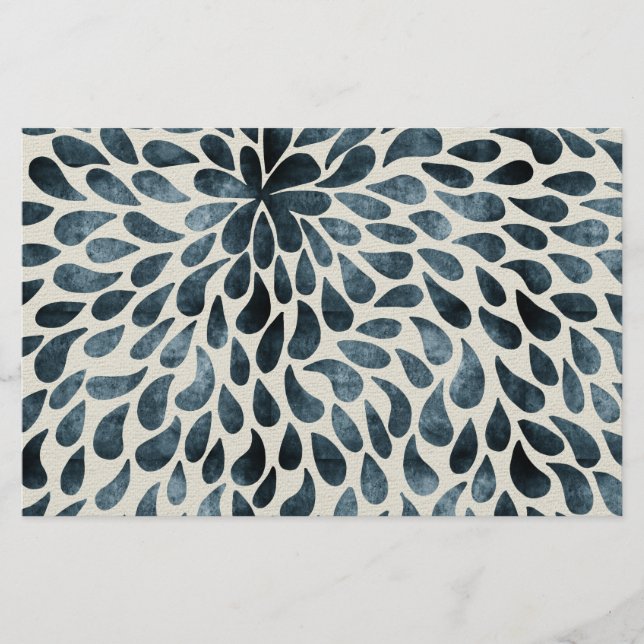 Teardrop Petals Stationery (Front)