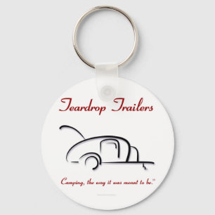 Teardrop Trailers Red Version Key Ring