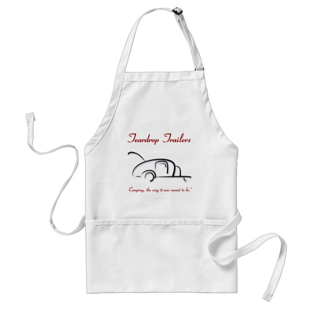 Teardrop Trailers Red Version Standard Apron (Front)