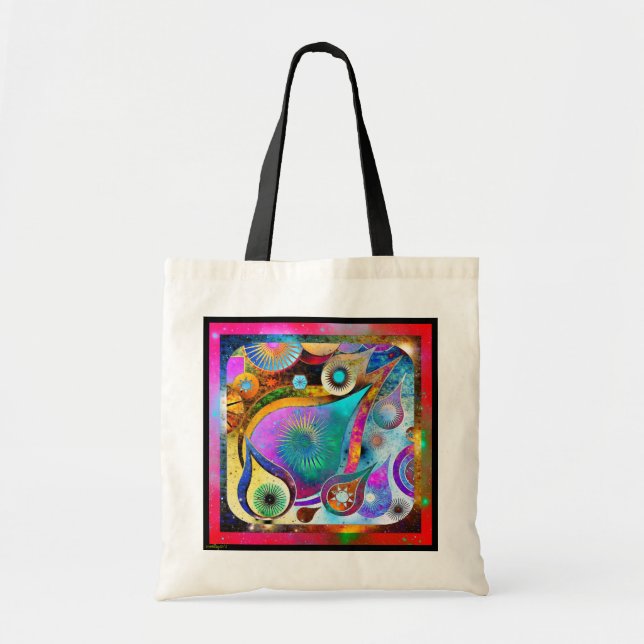 Teardrop Universe Vivid Tote Bag (Front)