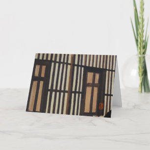 Tearoom Closeup "The Shoji screen doors" Card