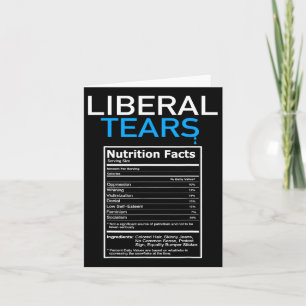 Tears Anti Liberal Pro Trump Republican Gift Card