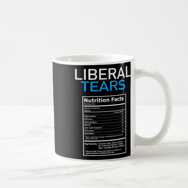 Tears Anti Liberal Pro Trump Republican Gift  Coffee Mug (Right)
