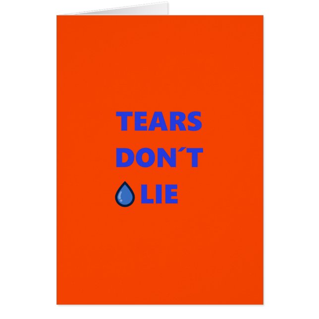 Tears Don't Lie (Front)