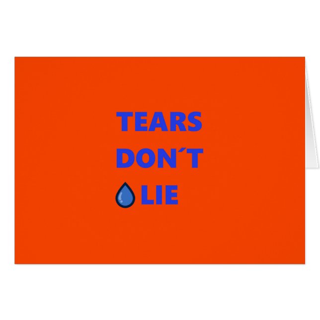 Tears Don't Lie (Front Horizontal)