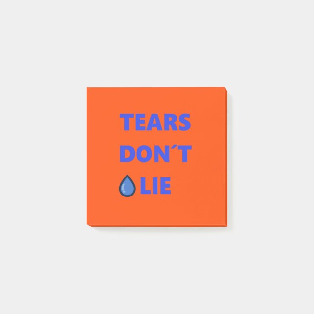 Tears Don't Lie Post-it Notes (Front)