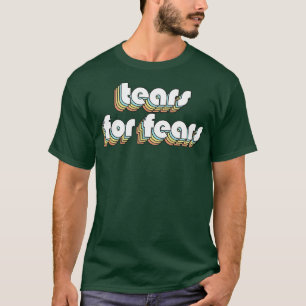 Tears For Fears Retro Rainbow Typography Faded Sty T-Shirt