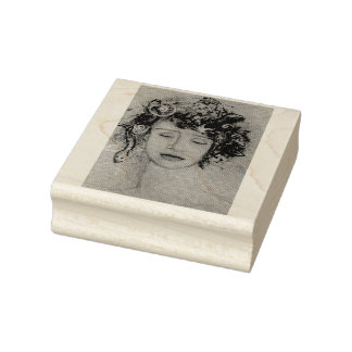 Tears Medusa Fantasy Myth Magic Maureen Girard Rubber Stamp