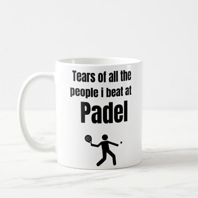 Tears of all the people i beat at Padel Coffee Mug (Left)