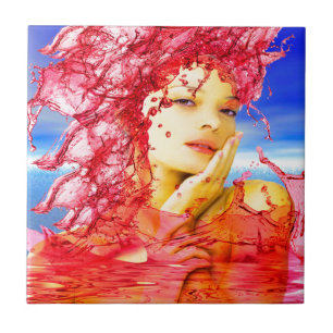 Tears of Blood Ceramic Tile