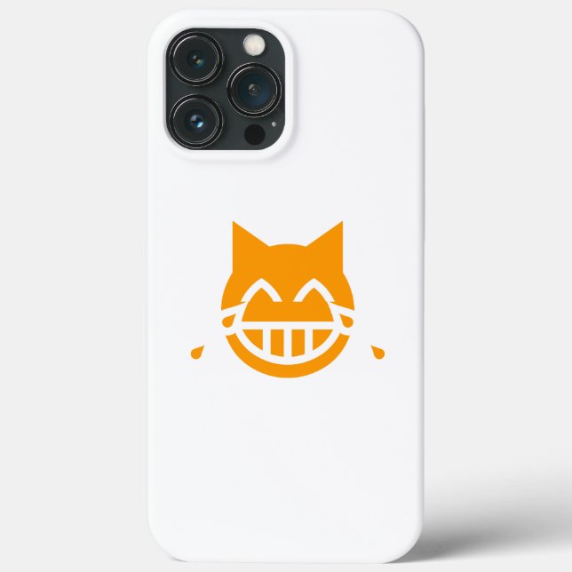 Tears of Joy Emoji Cat Case-Mate iPhone Case (Back)