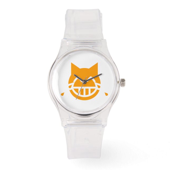 Tears of Joy Emoji Cat Watch (Front)