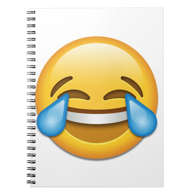 Tears of Joy emoji funny Notebook (Front)
